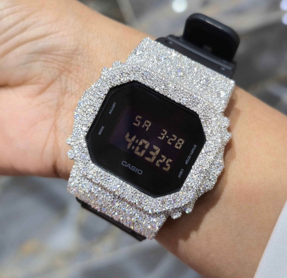 VVS-1 Moissanite Custom Watch Diamond Tester Certified