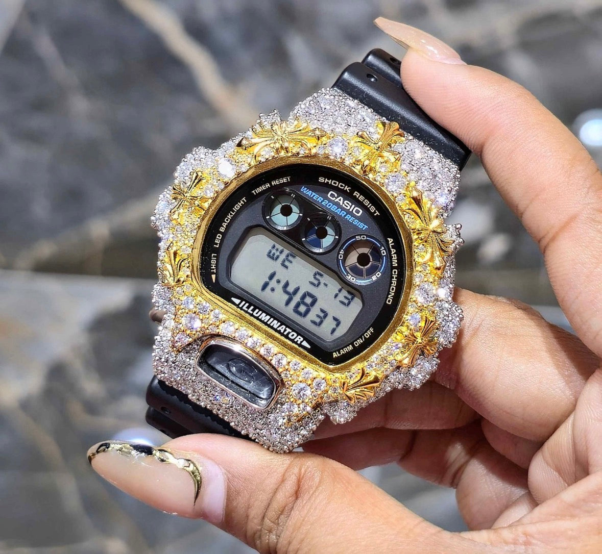 VVS-1 Moissanite Custom Watch Diamond Tester Certified
