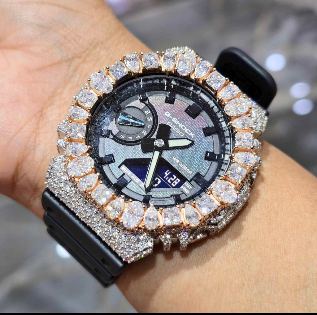 VVS-1 Moissanite Custom Watch Diamond Tester Certified