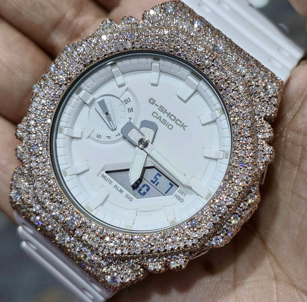 VVS-1 Moissanite Custom Watch Diamond Tester Certified