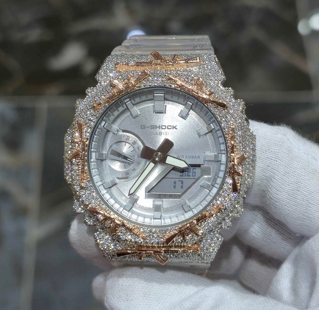 VVS-1 Moissanite Custom Watch Diamond Tester Certified