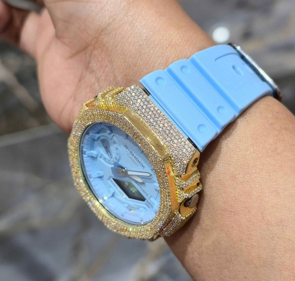 VVS-1 Moissanite Custom Watch Diamond Tester Certified