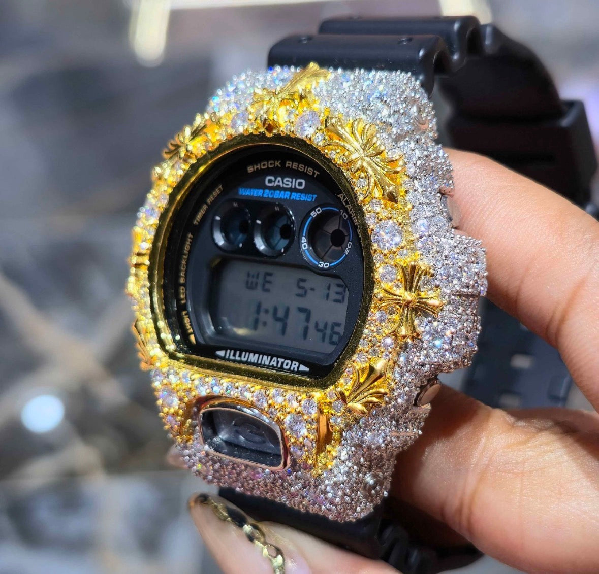VVS-1 Moissanite Custom Watch Diamond Tester Certified