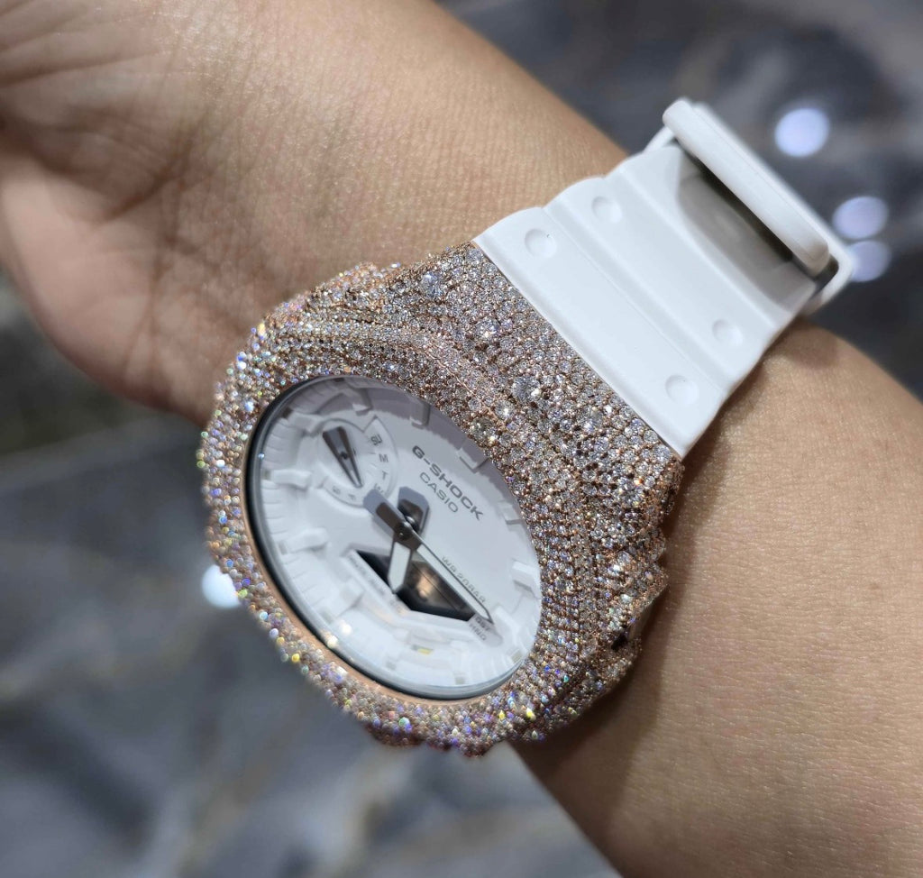 VVS-1 Moissanite Custom Watch Diamond Tester Certified