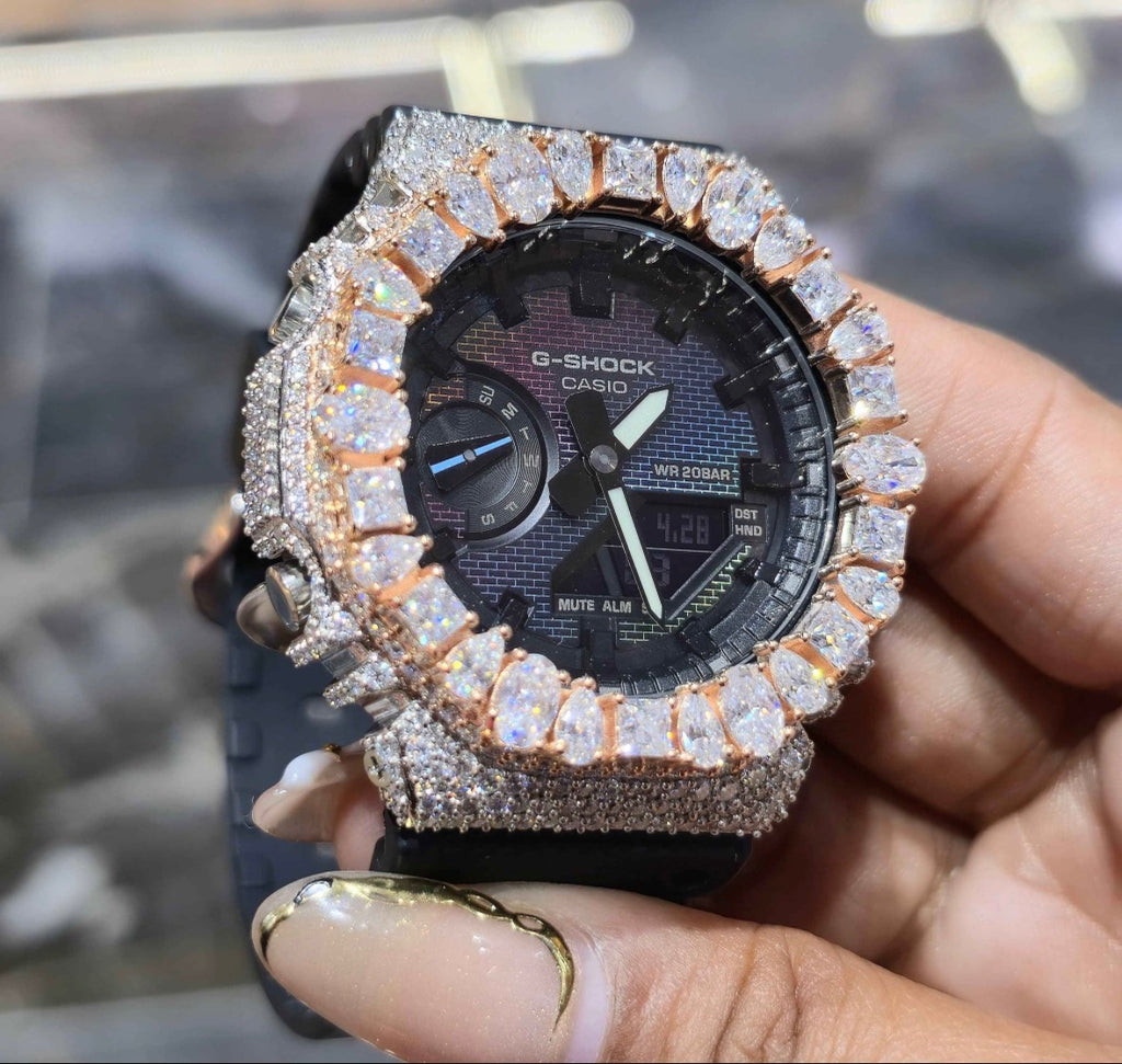 VVS-1 Moissanite Custom Watch Diamond Tester Certified
