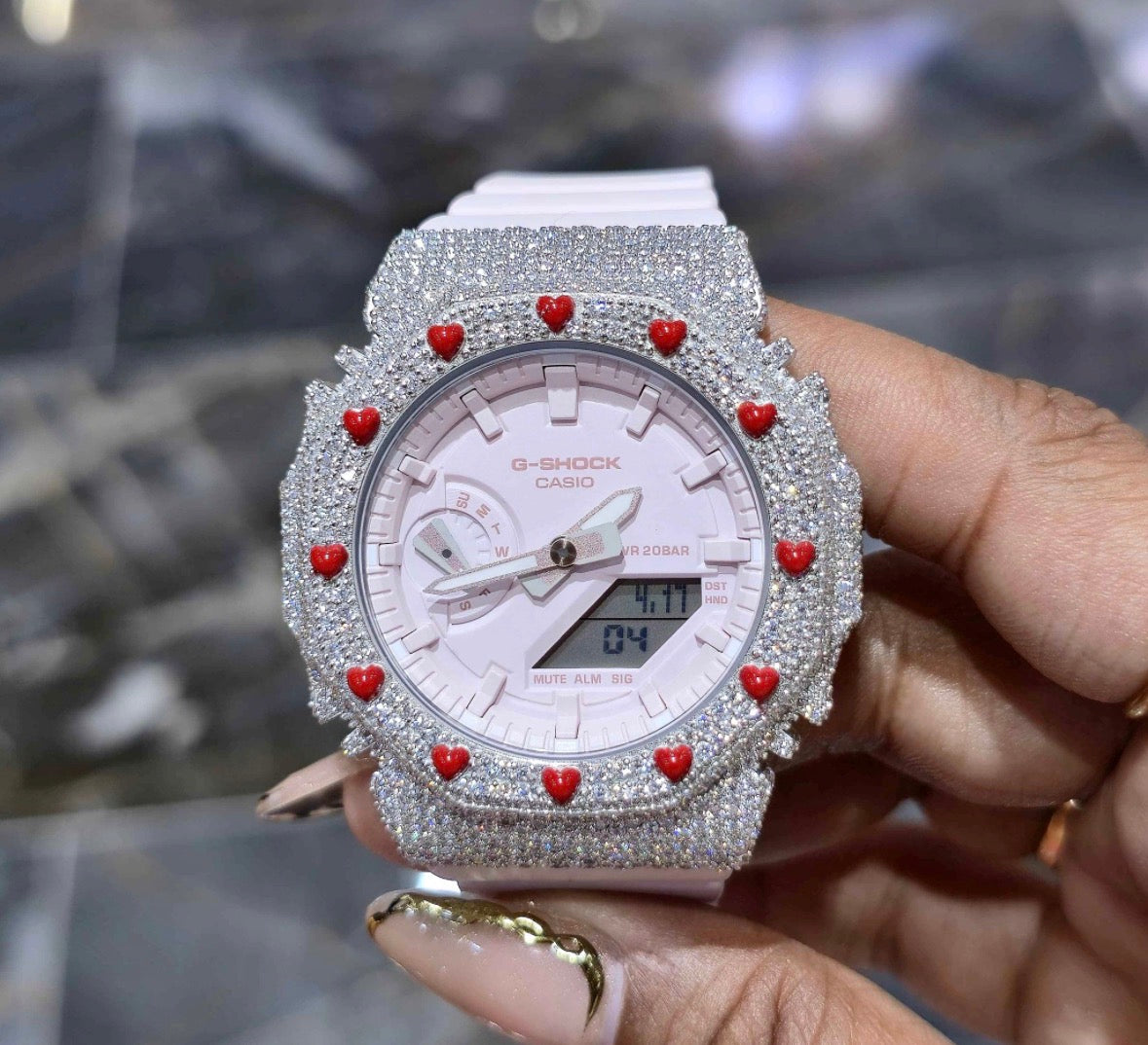 VVS-1 Moissanite Custom Watch Diamond Tester Certified