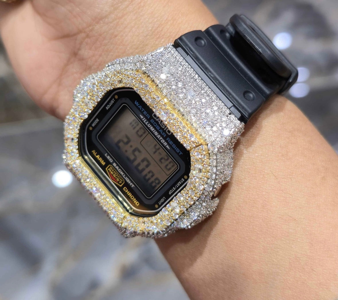VVS-1 Moissanite Custom Watch Diamond Tester Certified