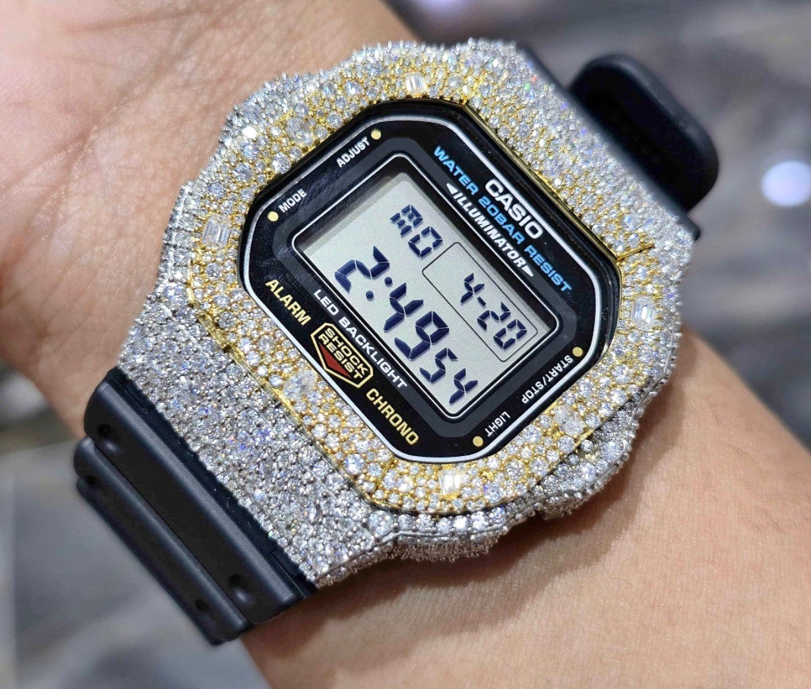 VVS-1 Moissanite Custom Watch Diamond Tester Certified