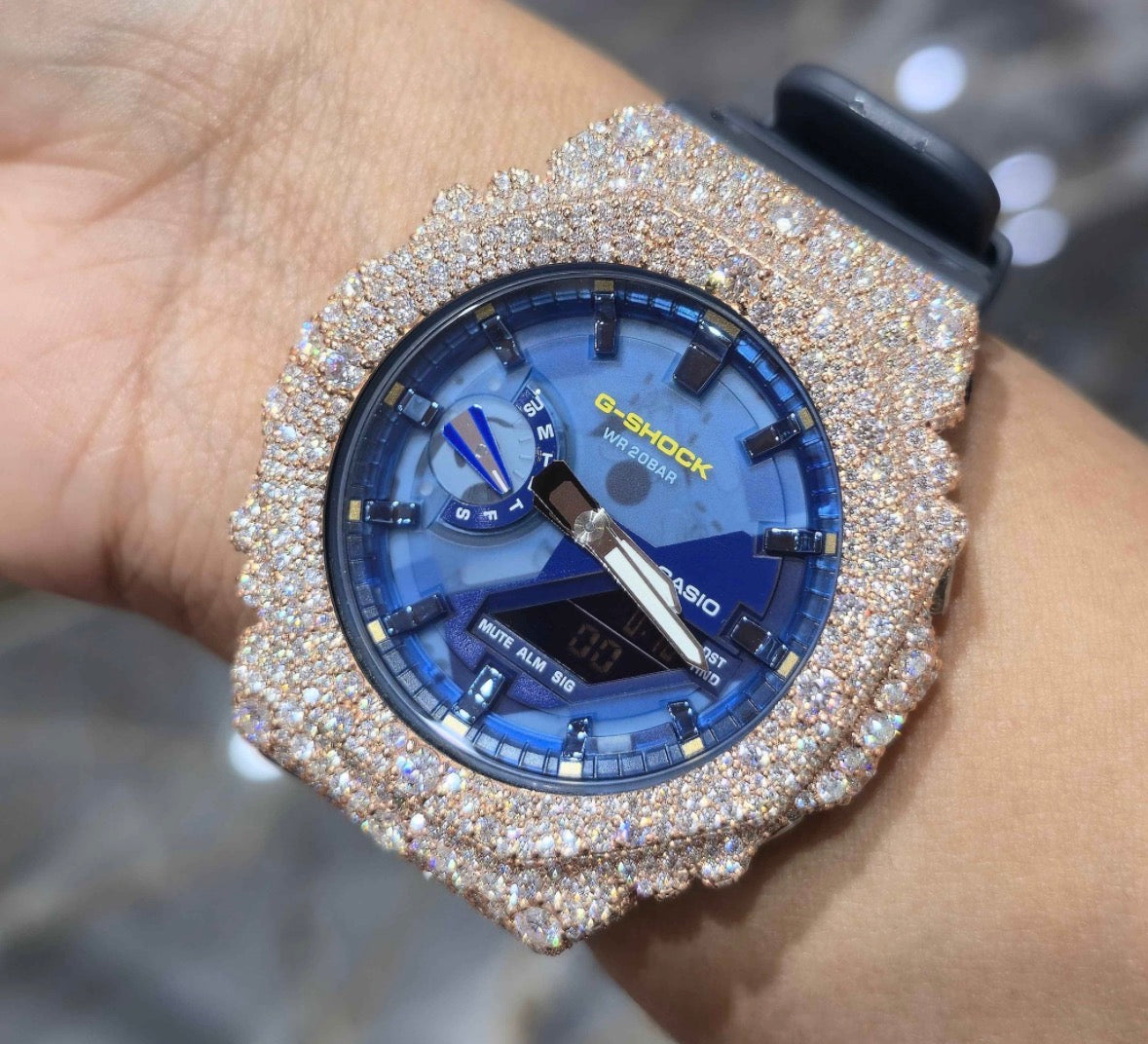 VVS-1 Moissanite Custom Watch Diamond Tester Certified