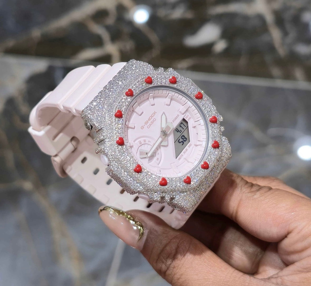 VVS-1 Moissanite Custom Watch Diamond Tester Certified