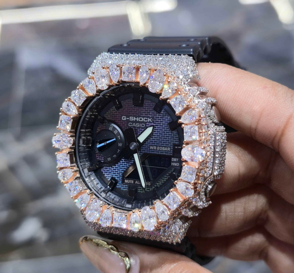 VVS-1 Moissanite Custom Watch Diamond Tester Certified