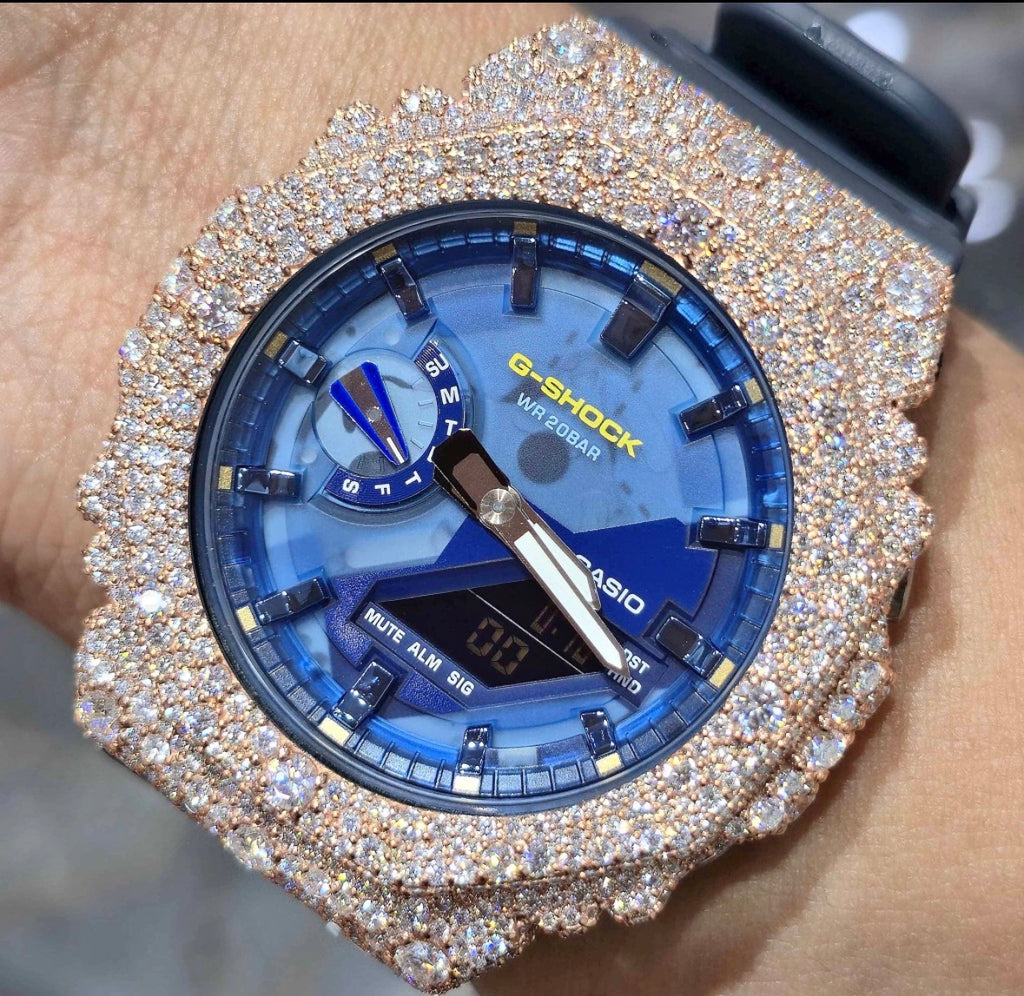 VVS-1 Moissanite Custom Watch Diamond Tester Certified