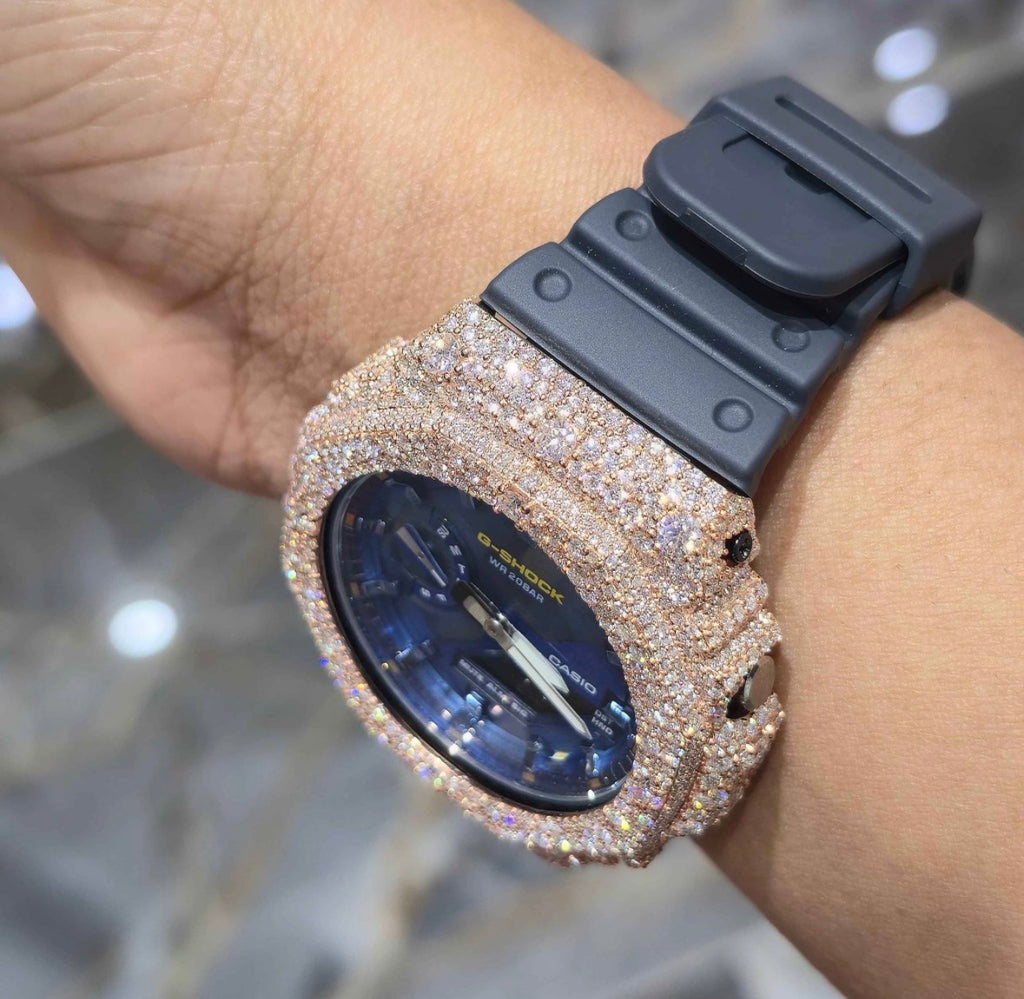 VVS-1 Moissanite Custom Watch Diamond Tester Certified